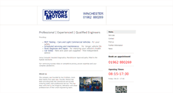 Desktop Screenshot of foundrymotors.biz