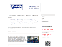 Tablet Screenshot of foundrymotors.biz